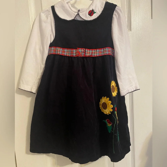 Bonnie Jean Sunflower & Ladybug Dress - Picture 1 of 8